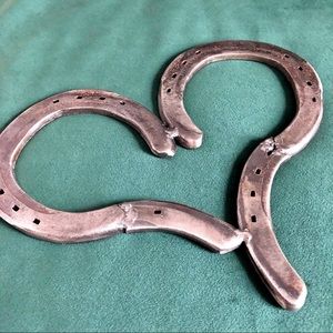 Handcrafted Metal Horseshoe Heart Wall Decor